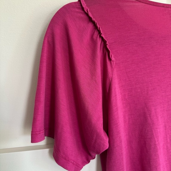 Massimo Dutti Women’s Pink Blouse Short Sleeve - Picture 3 of 5